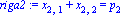 riga2 := x[2, 1]+x[2, 2] = p[2]